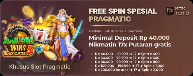 FREE SPIN 17β SPESIAL PRAGMATIC